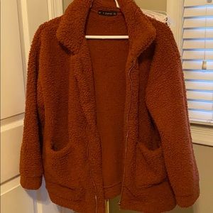 Rust colored Teddy Coat